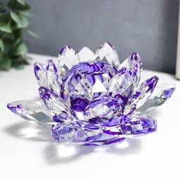 Фигурка «Лотос трехъярусный», фиолетовый, d=13.5 см