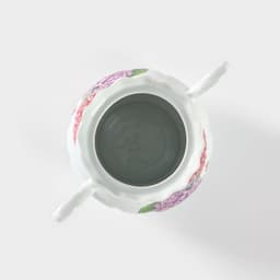 Сахарница Добрушский завод «Сирень», 550 мл, с крышкой, фарфор, белая