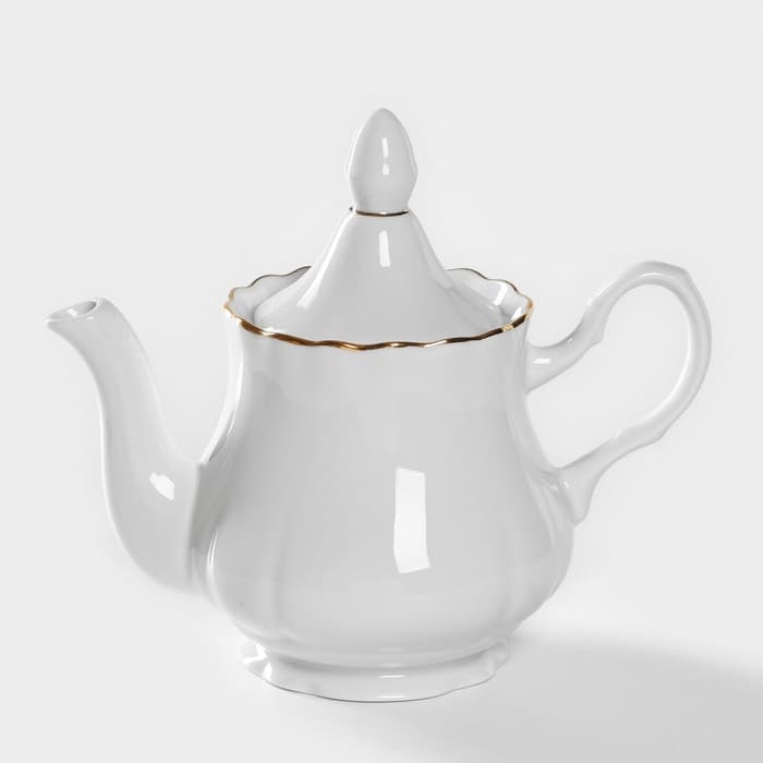 Чайник заварочный Добрушский завод «Романс», 800 мл, фарфор, белый