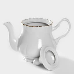 Чайник заварочный Добрушский завод «Романс», 800 мл, фарфор, белый