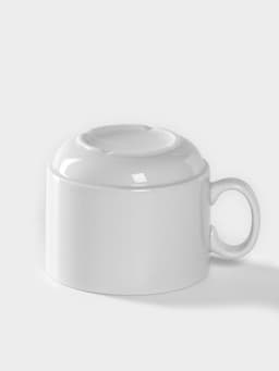 Чашка Добрушский завод «Бельё», 220 мл, фарфор, белая