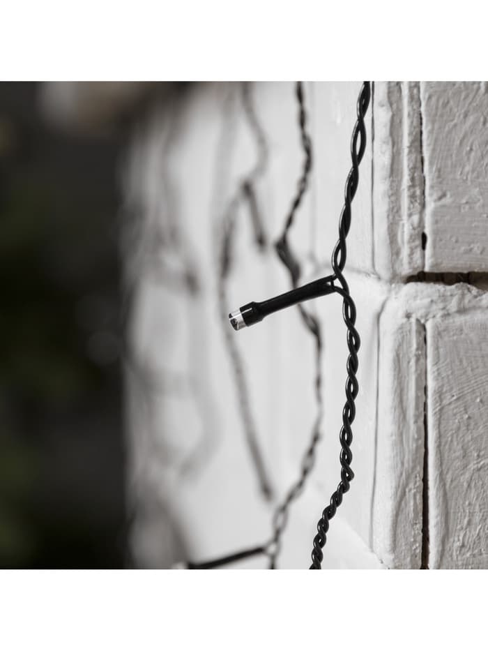 Гирлянда «Бахрома» 1.8×0.5 м, IP20, тёмная нить, 48 LED, свечение красное, 8 режимов, 220 В