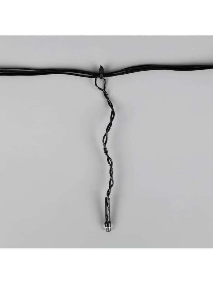 Гирлянда «Бахрома» 1.8×0.5 м, IP20, тёмная нить, 48 LED, свечение красное, 8 режимов, 220 В