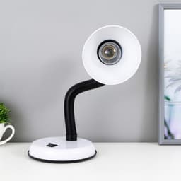 Лампа настольная Е27, с выкл. (220 В) белая 34×14×14 RISALUX