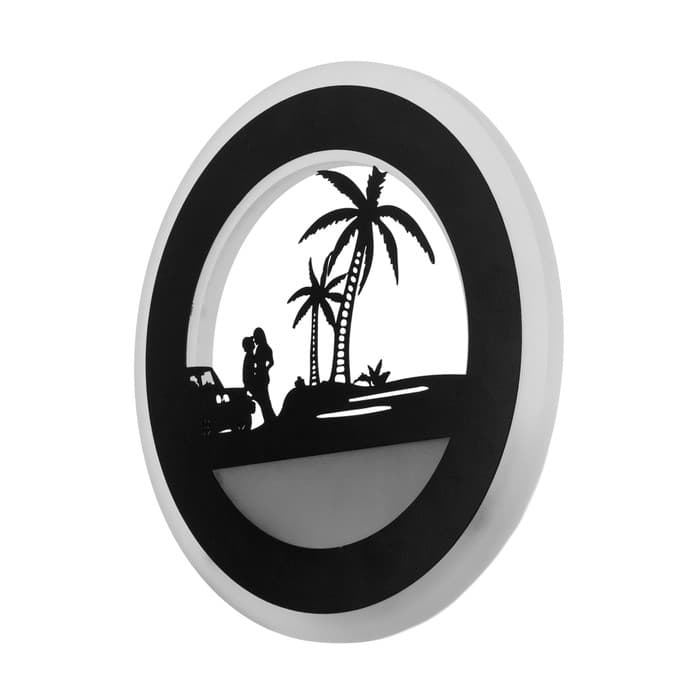 Бра «Романтика» LED 24 Вт 3000-4000К черный 22×3.8×22 см