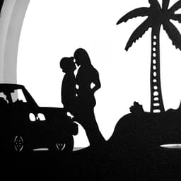 Бра «Романтика» LED 24 Вт 3000-4000К черный 22×3.8×22 см