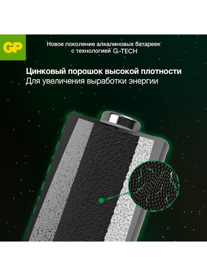 Батарейка алкалиновая GP Super, AAA, LR03-10S, 1.5 В, набор 10 шт.