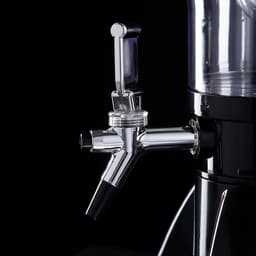 Башня пивная «Ракета», 3 л, колба для льда, 3 крана, пластик, чёрная