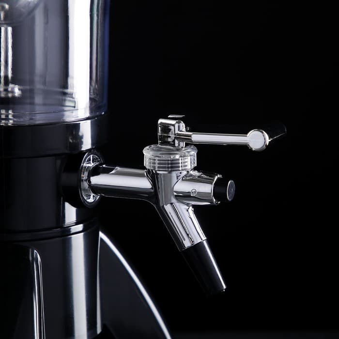 Башня пивная «Ракета», 3 л, колба для льда, 3 крана, пластик, чёрная