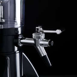 Башня пивная «Ракета», 3 л, колба для льда, 3 крана, пластик, чёрная