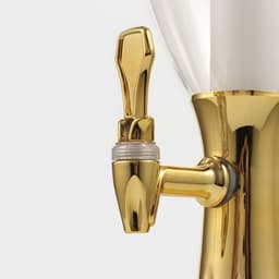 Башня пивная Gold, колба для льда, с подсветкой, 2 л, пластик, батарейки AG3, золотистая