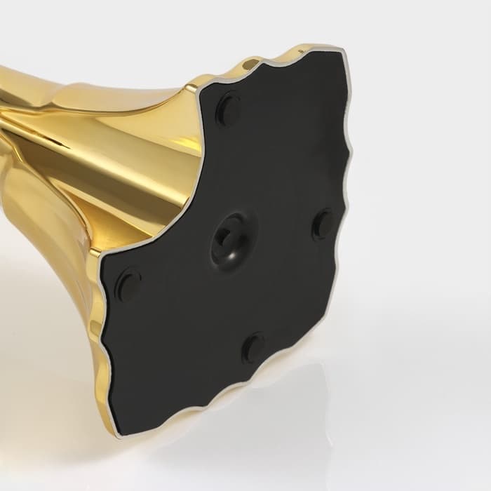 Башня пивная Gold, колба для льда, с подсветкой, 2 л, пластик, батарейки AG3, золотистая