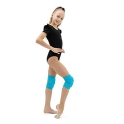 Наколенники для гимнастики и танцев Grace Dance, с уплотнителем, размер XXS, 3-5 лет, бирюзовые