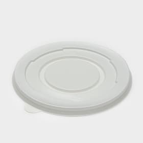 Крышка одноразовая для суповой миски ПС, d=13.5 см, пластик, белая