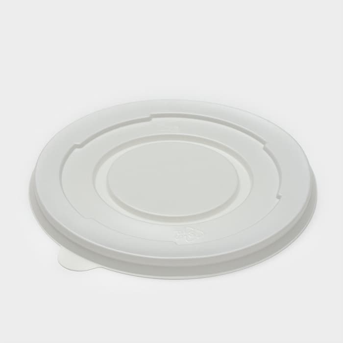 Крышка одноразовая для суповой миски ПС, d=13.5 см, пластик, белая