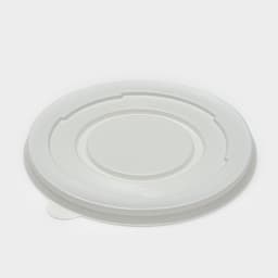 Крышка одноразовая для суповой миски ПС, d=13.5 см, пластик, белая