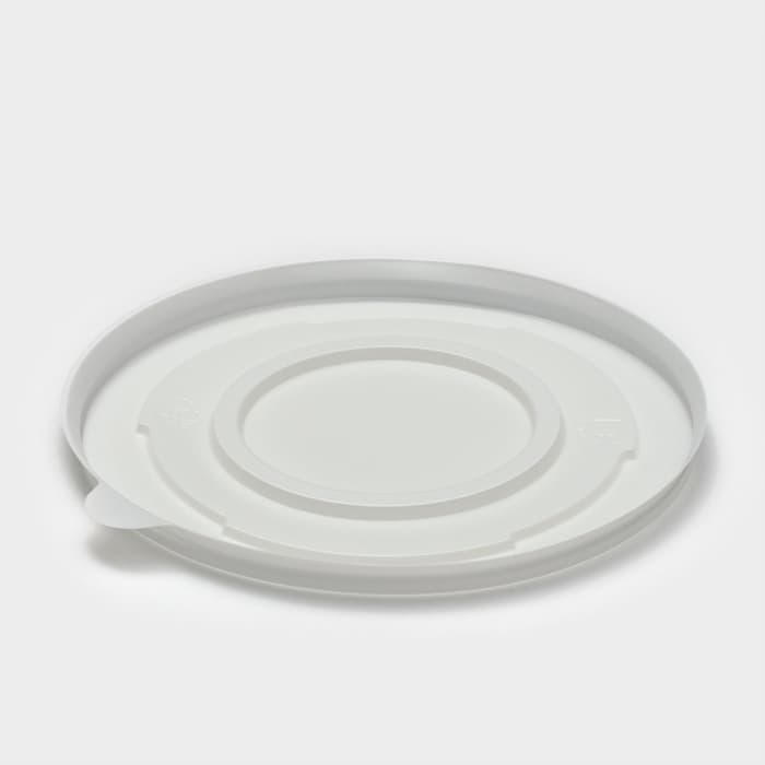 Крышка одноразовая для суповой миски ПС, d=13.5 см, пластик, белая