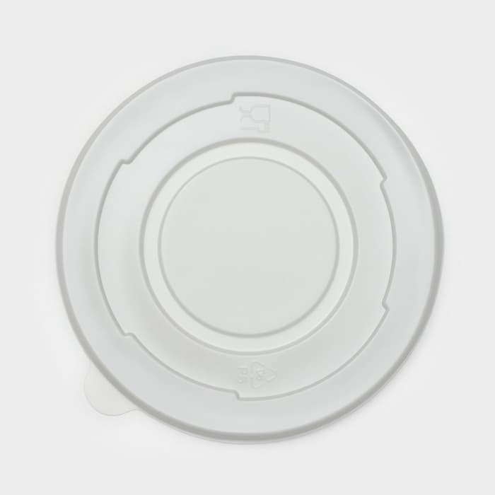 Крышка одноразовая для суповой миски ПС, d=13.5 см, пластик, белая