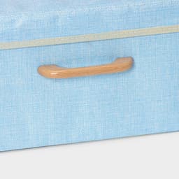 Короб стеллажный для хранения с крышкой LaDо́m «Франческа», 43×30.5×18.5 см, голубой