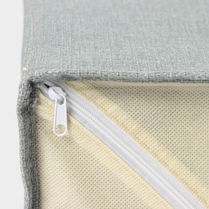 Короб для мелочей LaDо́m «Франческа», 2 выдвижных ящика, 22×22×20.5 см, серый