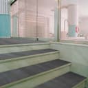 Покрытие ковровое против скольжения «Зиг-заг», 0.9×10 м, черное