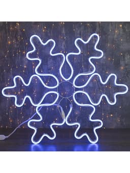Светодиодная фигура «Снежинка», 67 см, 600 LED, 220 В, свечение синее