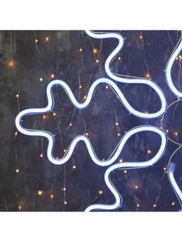 Светодиодная фигура «Снежинка», 67 см, 600 LED, 220 В, свечение синее