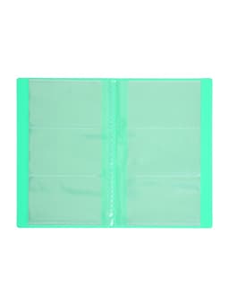 Визитница на 60 карт, 3 карты на 1 листе, обложка пластик, МИКС