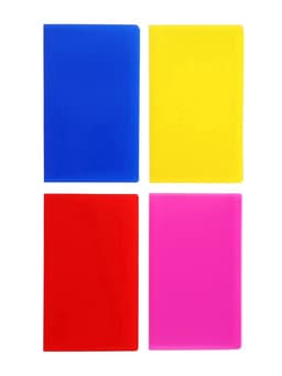 Визитница на 60 карт, 3 карты на 1 листе, обложка пластик, МИКС