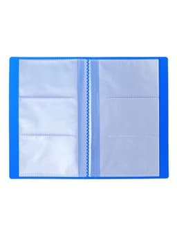 Визитница на 60 карт, 3 карты на 1 листе, обложка пластик, МИКС