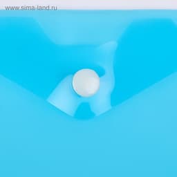 Папка-конверт на кнопке, А6, 180 мкм, вертикальная, тонированная, МИКС