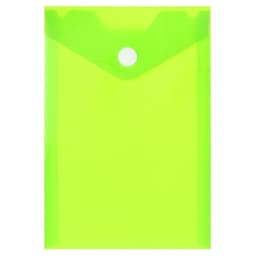 Папка-конверт на кнопке, А6, 180 мкм, вертикальная, глянцевая, МИКС