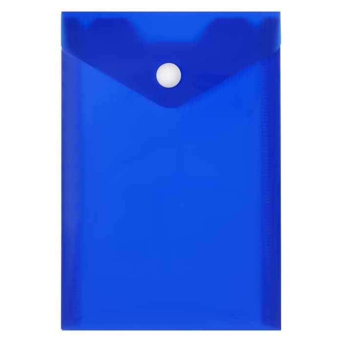 Папка-конверт на кнопке, А6, 180 мкм, вертикальная, глянцевая, МИКС