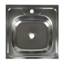 Мойка кухонная «Владикс», накладная, без сифона, 50×50 см, нержавеющая сталь 0.4 мм