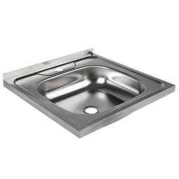 Мойка кухонная «Владикс», накладная, без сифона, 50×50 см, нержавеющая сталь 0.4 мм