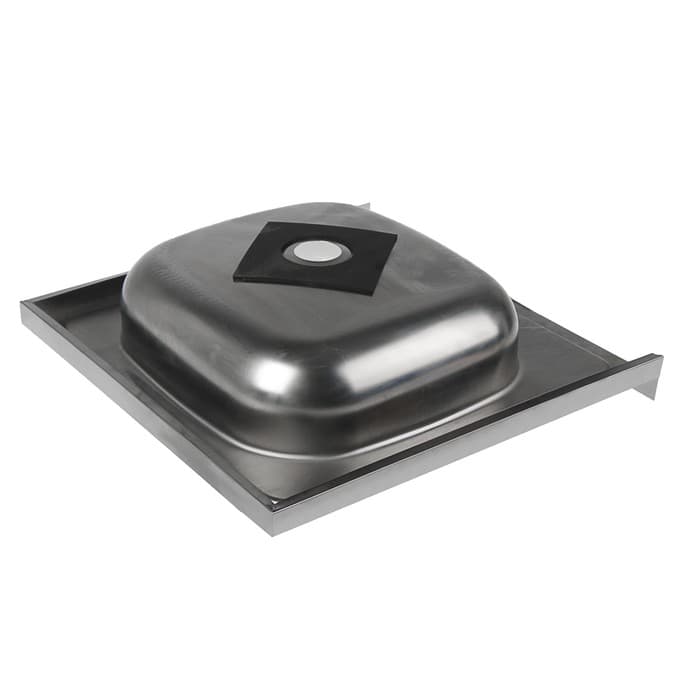 Мойка кухонная «Владикс», накладная, без сифона, 50×50 см, нержавеющая сталь 0.4 мм