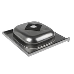 Мойка кухонная «Владикс», накладная, без сифона, 50×50 см, нержавеющая сталь 0.4 мм