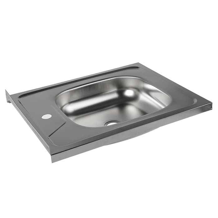 Мойка кухонная «Владикс», накладная, без сифона, 50×60 см, нержавеющая сталь 0.4 мм