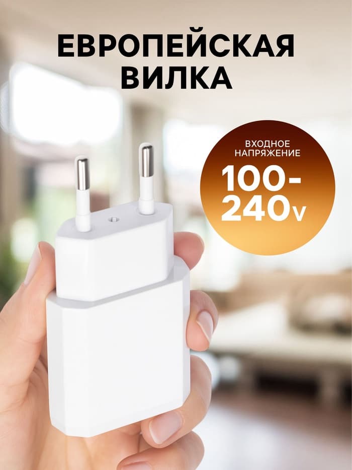 Сетевое зарядное устройство Luazon LN-10, 2 USB, 2.1/1 A, белое