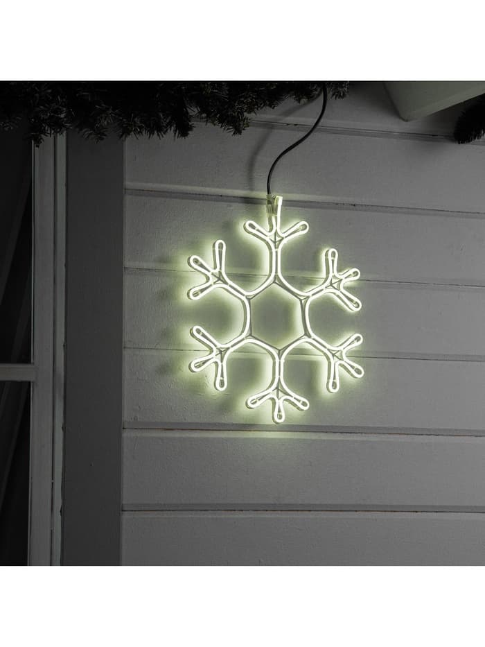 Неоновая фигура «Снежинка», 40 см, 360 LED, 220 В, свечение белое