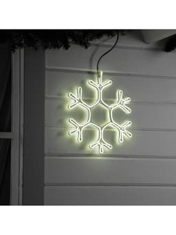 Неоновая фигура «Снежинка», 40 см, 360 LED, 220 В, свечение белое