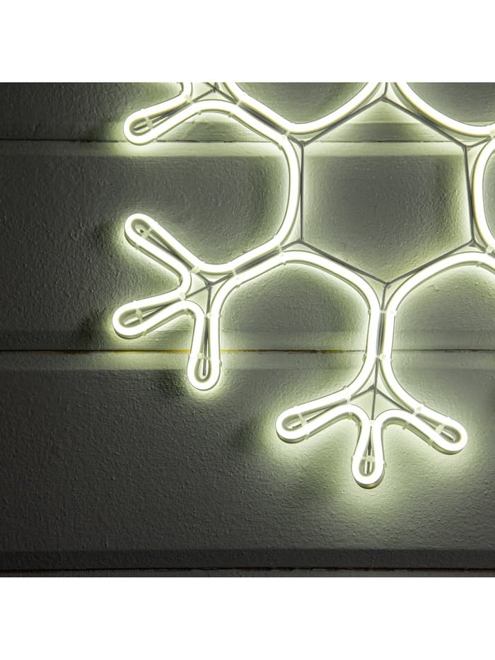 Неоновая фигура «Снежинка», 40 см, 360 LED, 220 В, свечение белое