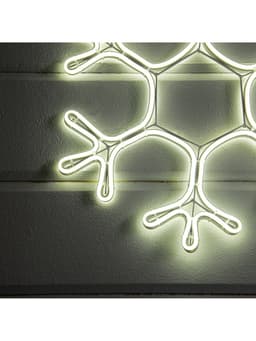 Неоновая фигура «Снежинка», 40 см, 360 LED, 220 В, свечение белое