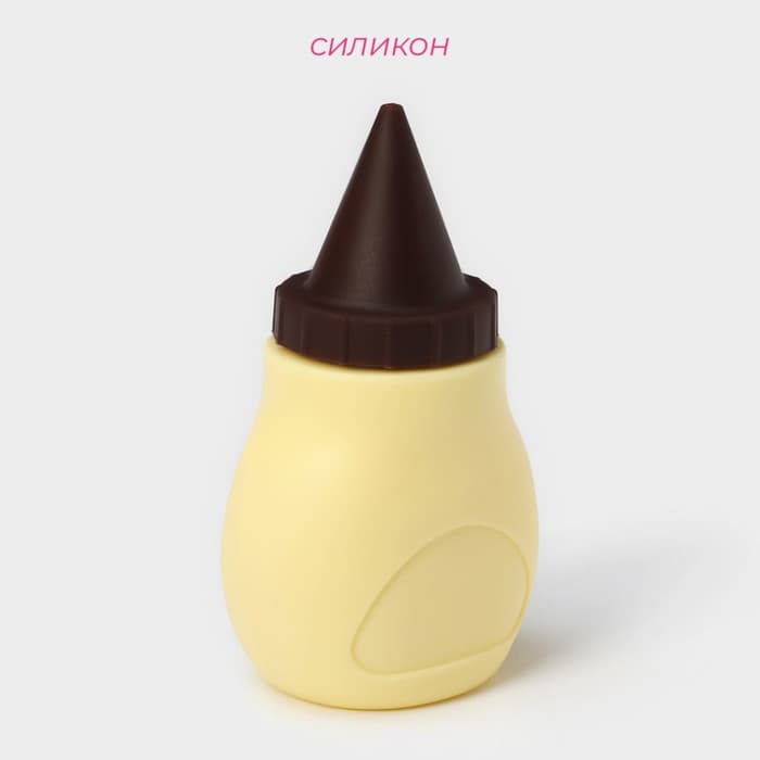 Шприц кондитерский Доляна «Капелька», силикон, 4×3.5×8.5 см