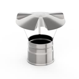 Зонт для дымохода «УМК», d=100 мм, нержавеющая сталь 0.5 мм