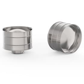 Зонт для дымохода «УМК», с дефлектором, d=115 мм, нержавеющая сталь, 0.5 мм