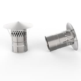 Зонт для дымохода «УМК», с искрогасителем, d=150 мм, нержавеющая сталь 0.5 мм