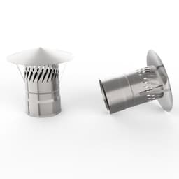 Зонт для дымохода «УМК», с искрогасителем, d=150 мм, нержавеющая сталь 0.5 мм