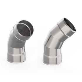 Отвод для дымохода «УМК», 135°, d=120 мм, нержавеющая сталь 0.5 мм