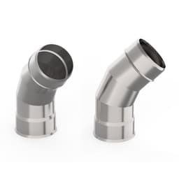 Отвод для дымохода «УМК», 135°, d=150 мм, нержавеющая сталь 1.0 мм